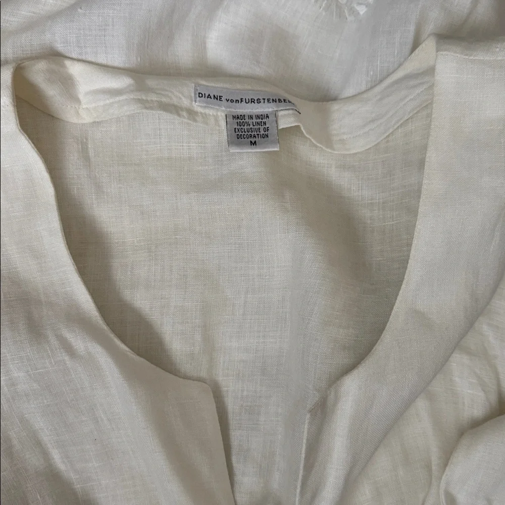 Diane von Furstenberg Linen Mini Dress size M - Picture 5 of 5